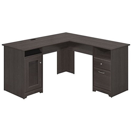 Cabot L Shaped Computer Desk in Heather Gray