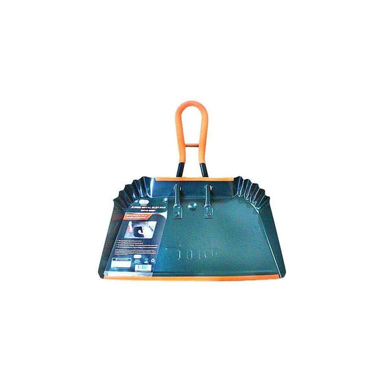 Jumbo Metal Dust Pan with Grip - 17 inch Size