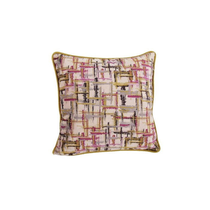 Fabric Reversable Accent Pillow in Geometric Pattern, Multicolor