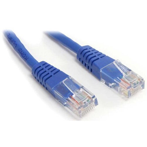 StarTech.com Cat5e Ethernet Cable - 50 ft - Blue - Patch Cable - Molded Cat5e Cable - Long Network Cable - Ethernet Cord - Cat 5e Cable - 50ft