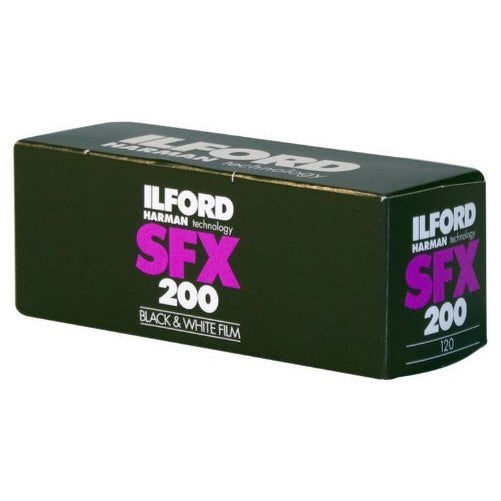 Ilford SFX 200 (Infrared) Medium Speed Black and White Camera Film with Extended Red Sensitivity for Creative Photography, ISO 200, 120 Size