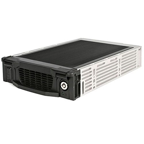 StarTech.com Black Aluminum 5.25in Professional SATA Hard Drive Mobile Rack Drawer