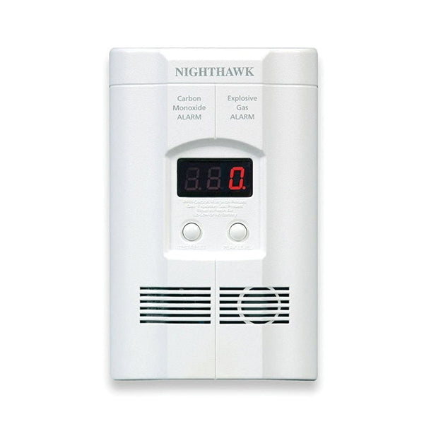 Nighthawk Plug-in Carbon Monoxide & Explosive Gas Alarm with Digital Display KN-COEG-3