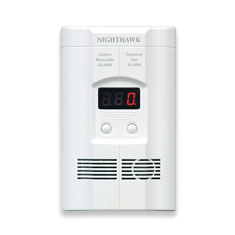 Nighthawk Plug-in Carbon Monoxide & Explosive Gas Alarm with Digital Display KN-COEG-3