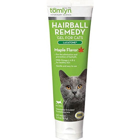 Tomlyn Hairball Remedy Gel for Cats, Maple Flavored, 2.5 oz