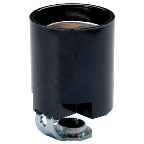 Legrand-Pass & Seymour 31528PHBCC10 Fixture Pan, Black with Hickey 660-Watt/250-volt, 5.5" x 2.0" x 1.2", Black