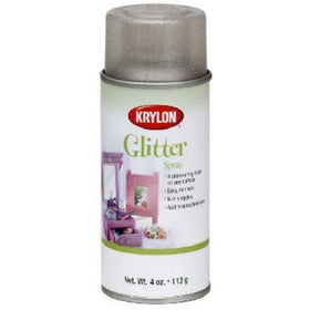 Krylon I00402 Glitter Aerosol Spray, Shimmering Silver
