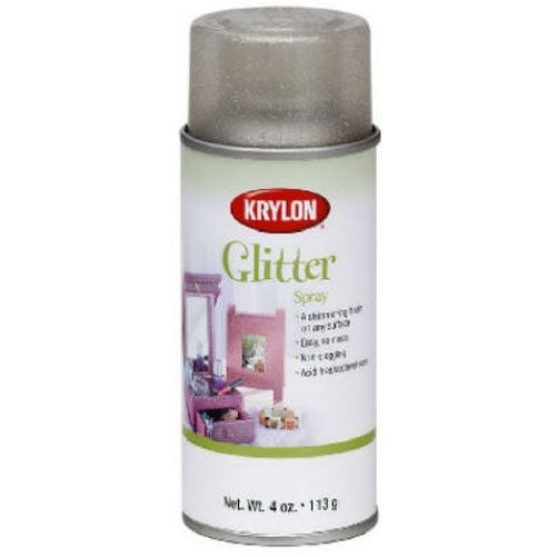 Krylon I00402 Glitter Aerosol Spray, Shimmering Silver