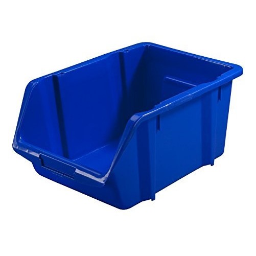 Stack-On BIN-14 Large Parts Storage Organizer Bin, Blue