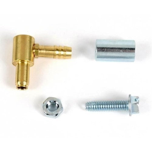 Yost Performance Hi-Flow Fuel Nipple - Single Outlet - Brass CVN1
