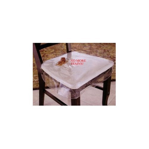 LAMINET Vinyl Chair Protectors, Clear, 26X253/4-Inch, Fits Chairs up to 21x21-Inch, Set of 2