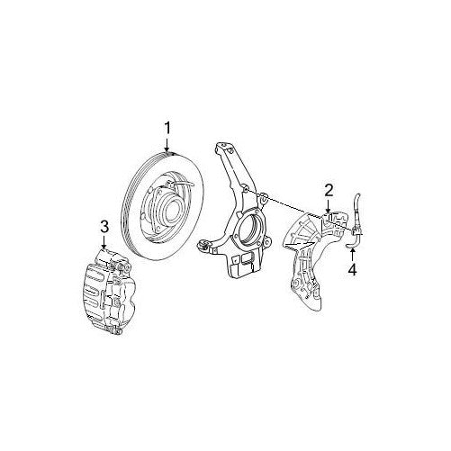 Ford F150 Expedition Lincoln 4x4 Driver Side Brake Dust Shield OEM NEW Genuine XL3Z-2K005-AA