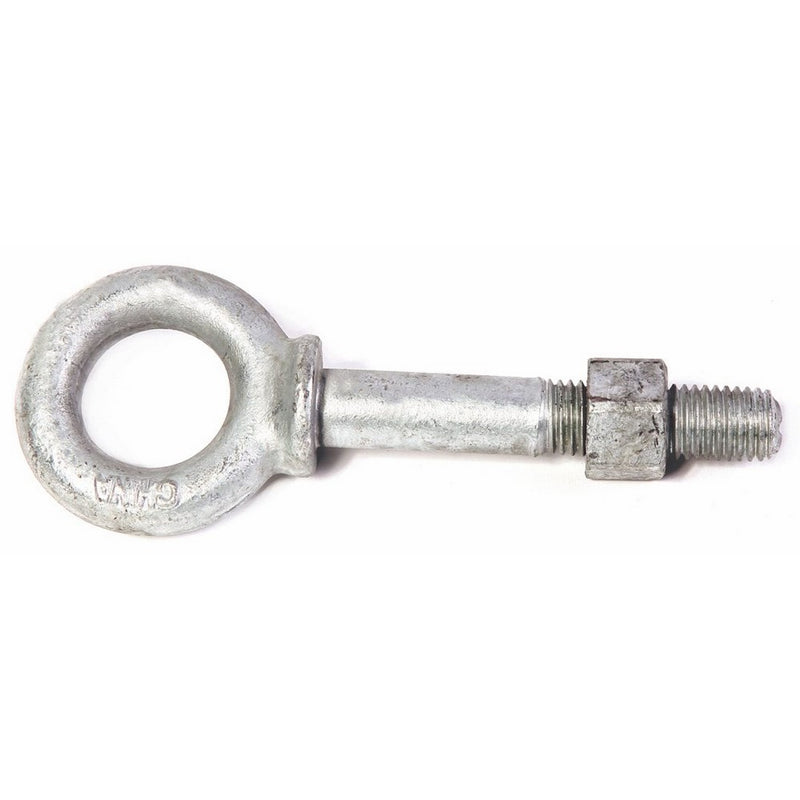 Koch 106060 Forged Shoulder Eye Bolt with Nut, 3/8 by 2-1/2, Galvanized