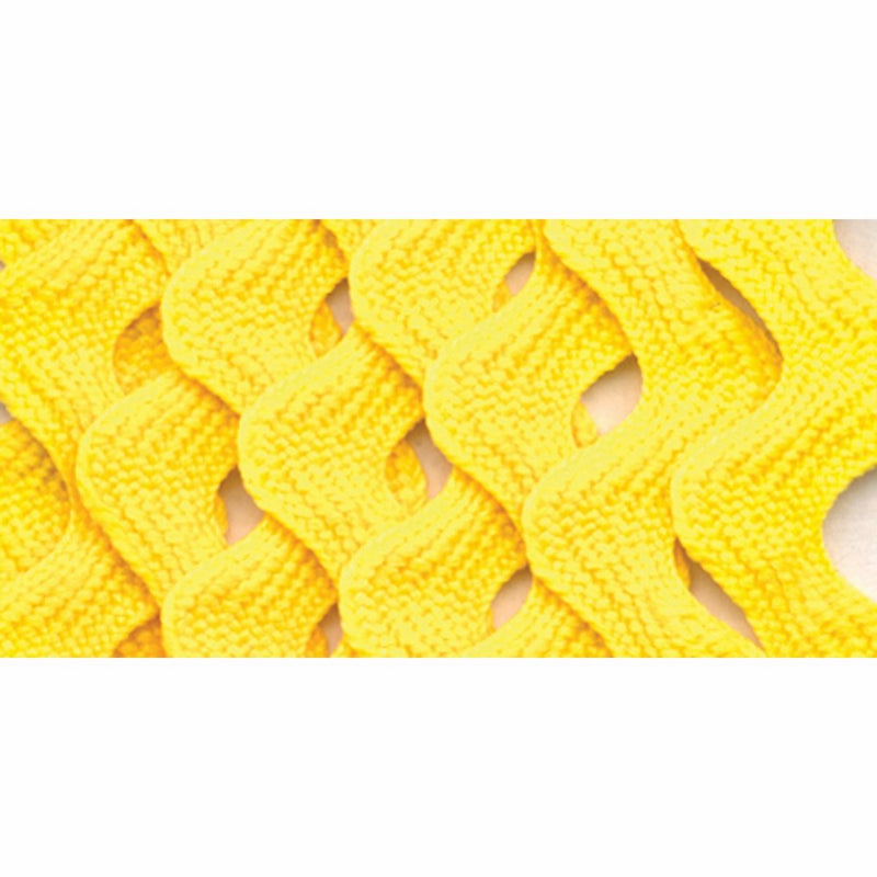 Wrights 117-401-086 Polyester Rick Rack Trim, Canary, Medium, 2.5-Yard