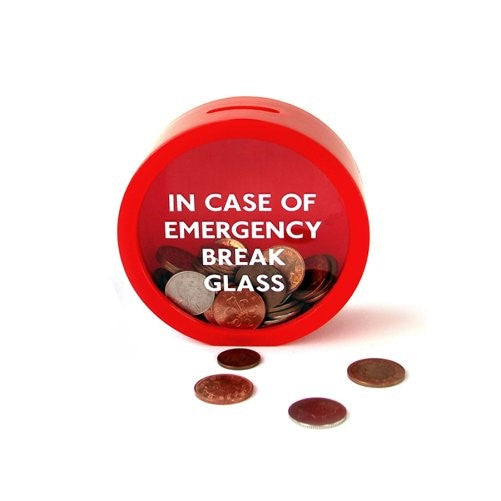 SUCK UK Emergency Money Box