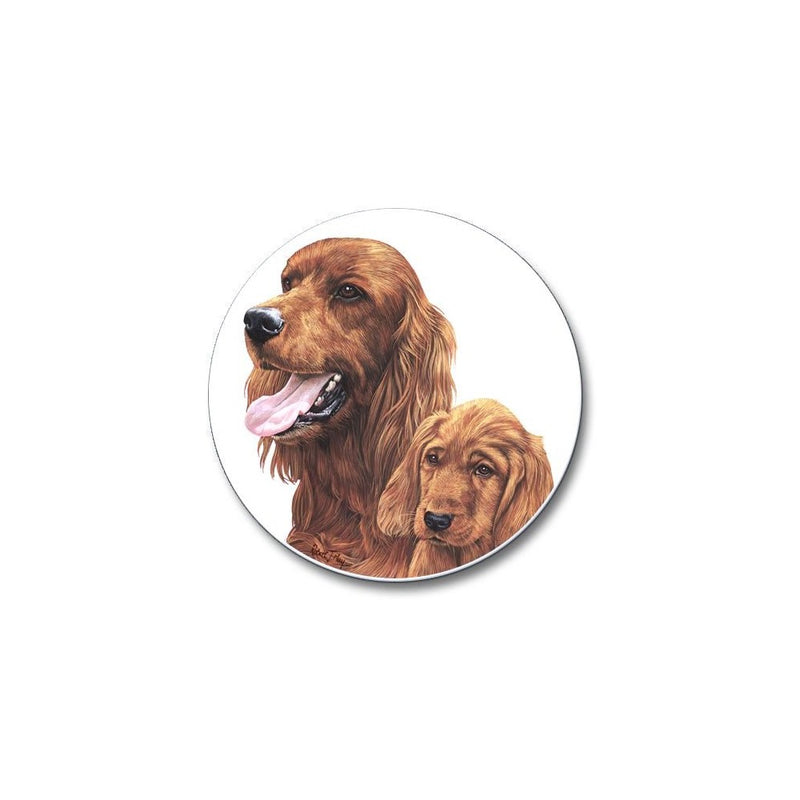 Irish Setter Auto Coaster, Single Coaster for Your Car