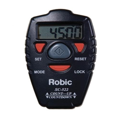 Robic SC-522 Digital Count-Up and Countdown Handheld Timer, Black (18132)