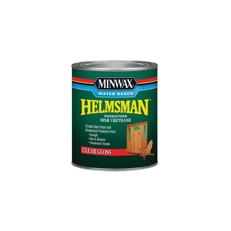 Minwax 630500444 Water Based Helmsman Spar Urethane, quart, Gloss