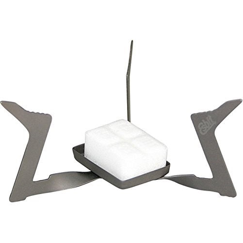 Esbit 11.5g (0.4 Ounce) Ultralight Folding Titanium Stove for Use with Solid Fuel Tablets
