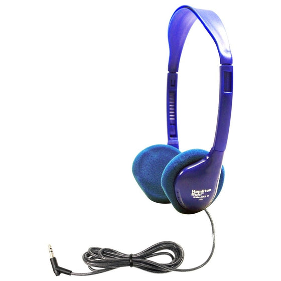 HamiltonBuhl Kids On-Ear Blue Stereo Headphone