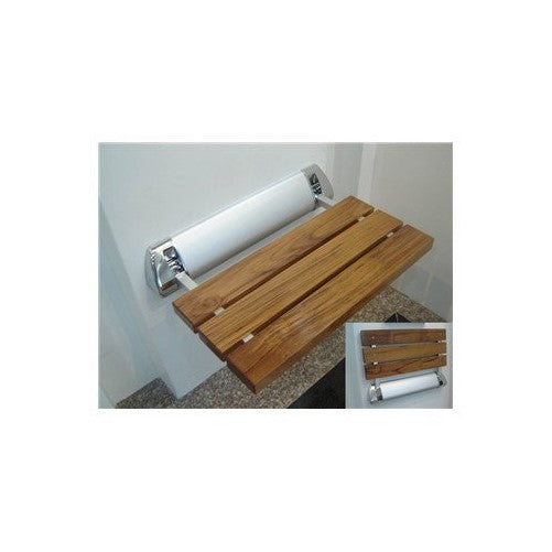 Amerec 9270-029 Wood Seat, Teak/Chrome