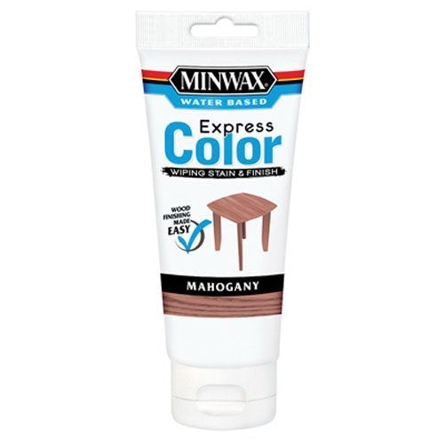 Minwax 308044444 Express Color Wiping Stain and Finish, Mahogany 6OZ