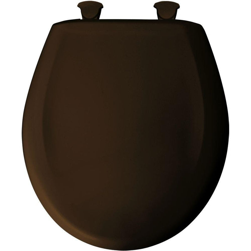 Bemis 200SLOWT 168 Lift-Off Plastic Round Slow-Close Toilet Seat, Americana Brown