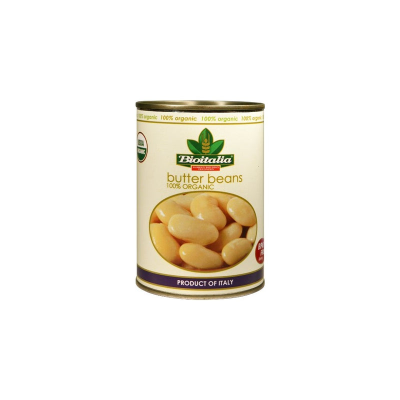 Bioitalia Butter Beans, 14-Ounce (Pack of 12)