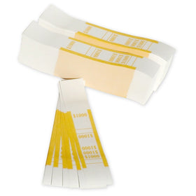The Coin-Tainer Co. $1000 Currency Band, Yellow, 1000 count (401000)