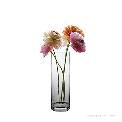 Cylinder Vase, H-12" D-4" (12 pcs)