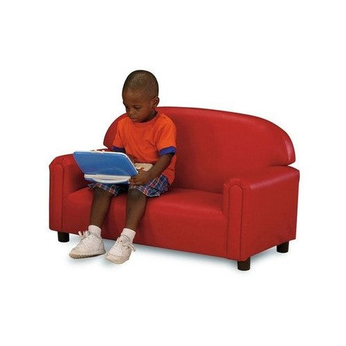 Brand New World Preschool Premium Vinyl Upholstery Sofa -Red