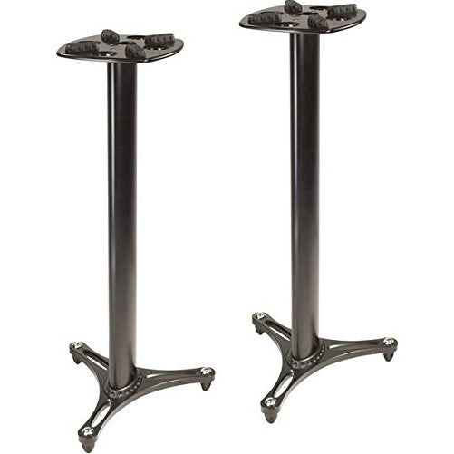 Ultimate Support MS-90/45B MS Series Professional Column Studio Monitor Stand with Non-marring Decoupling Pads - 45"/Black