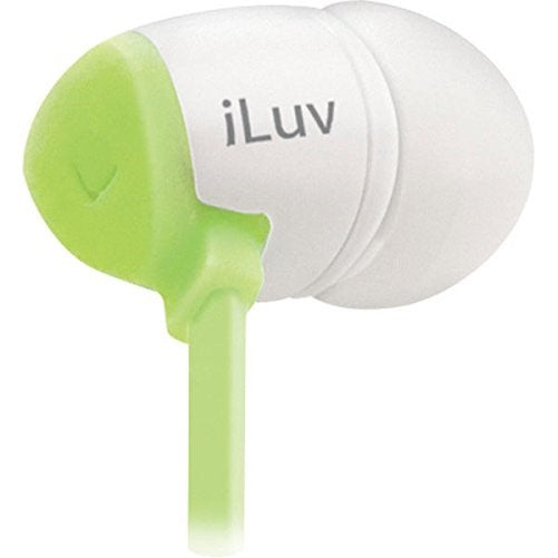 iLuv iEP325GRN Calvados High Fidelity Earphones with Speak EZ Remote for Apple iPod, iPad and iPhone - Green