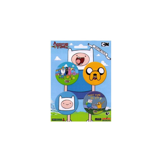 Adventure Time 4-Piece Button Pack