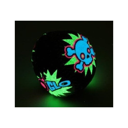 Glow In the Dark Black Blue Pink & Green Skull Foot Sack