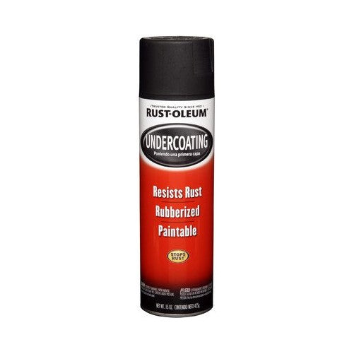 15 Oz Black Rubberized Undercoating Spray Paint [Set of 6]