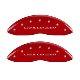 MGP Caliper Covers 12162SCBRRD Caliper Cover with Red Powder Coat Finish, (Set of 4)