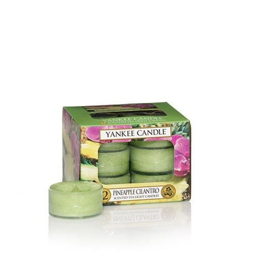 Yankee Candle Pineapple Cilantro Tea Light Candles, Fruit Scent