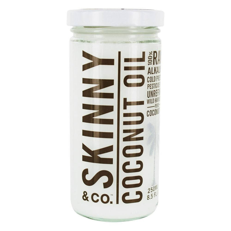 Skinny & Co. 100% Raw Virgin Skinny Coconut Oil for Skin and Hair (8.5 fl oz)