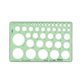 Timely 88TM Metric Circles Template