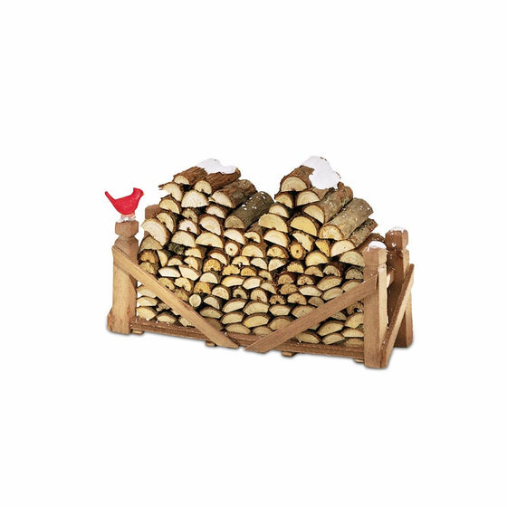 Department 56 Accessories for Villages Natural Wood Log Pile Accessory Figurine