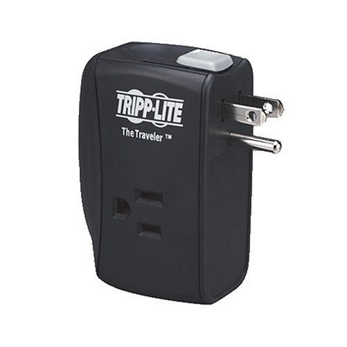 Tripp Lite 2 Outlet Portable Surge Protector Power Strip, Direct Plug In, Tel/Modem Protection, & $50,000 INSURANCE (TRAVELER)