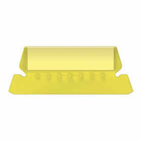Pendaflex Hanging Folder Tabs, 2", Clear Yellow, 25 Tabs and Inserts per Pack (42 YEL)