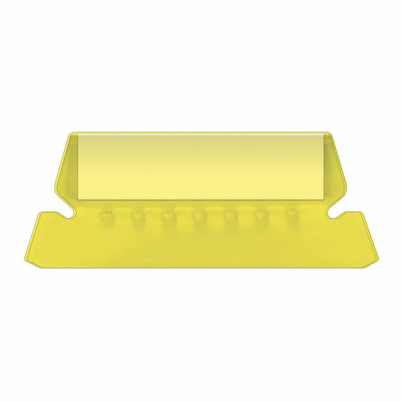 Pendaflex Hanging Folder Tabs, 2", Clear Yellow, 25 Tabs and Inserts per Pack (42 YEL)