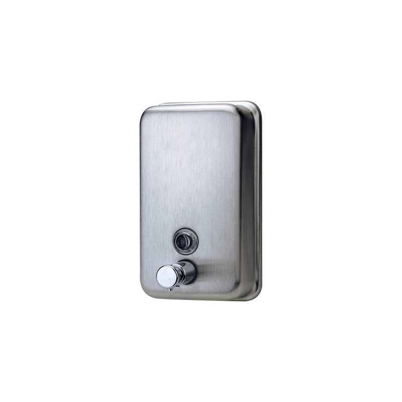 Genuine Joe GJO02201 Stainless Steel Manual Soap Dispenser, 31.5 fl oz Capacity