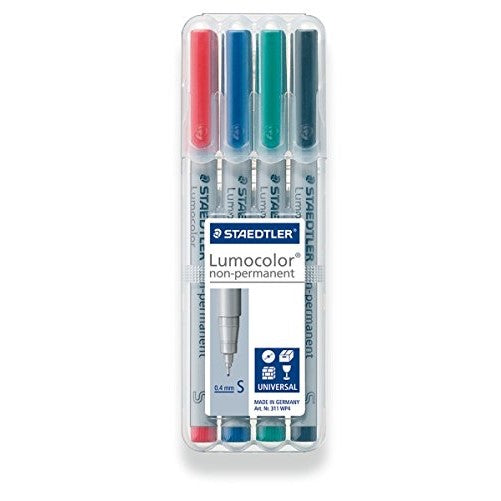 Staedtler Universal pen Lumocolor non-p S 4 Piece (311 WP4)