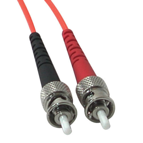 C2G/Cables to Go 33163 LC-ST 62.5/125 OM1 Duplex Multimode PVC Fiber Optic Cable, Orange (3.3 Feet, 1 Meter)