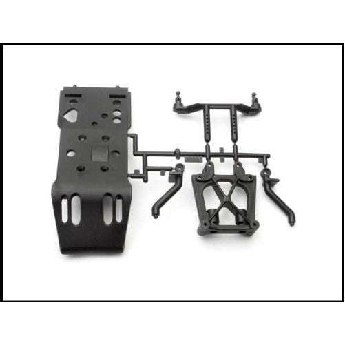 HPI Racing 85060 Skid Plate/Body Mount and Shock Tower Set
