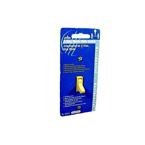 Leviton C23-0S453-00I 15 Amp Ivory 3-Way Heavy-Duty Toggle Switch