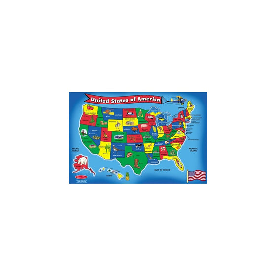 Melissa & Doug USA Map Floor Puzzle (51 pcs, 2 x 3 feet)